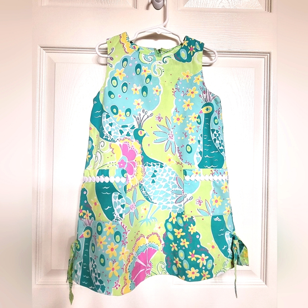 Vintage Lilly Pulitzer White Label Girls Shift Dress